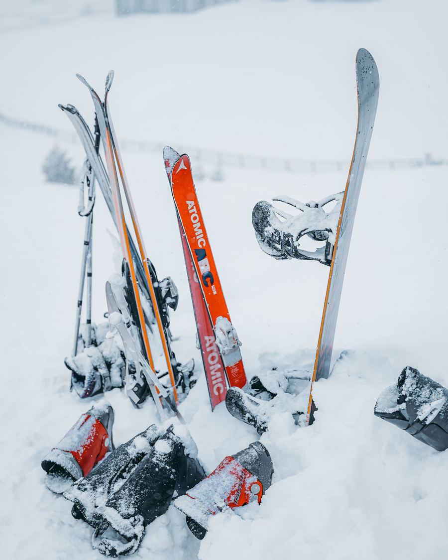 Winter at the ski resort — Snow Mountains